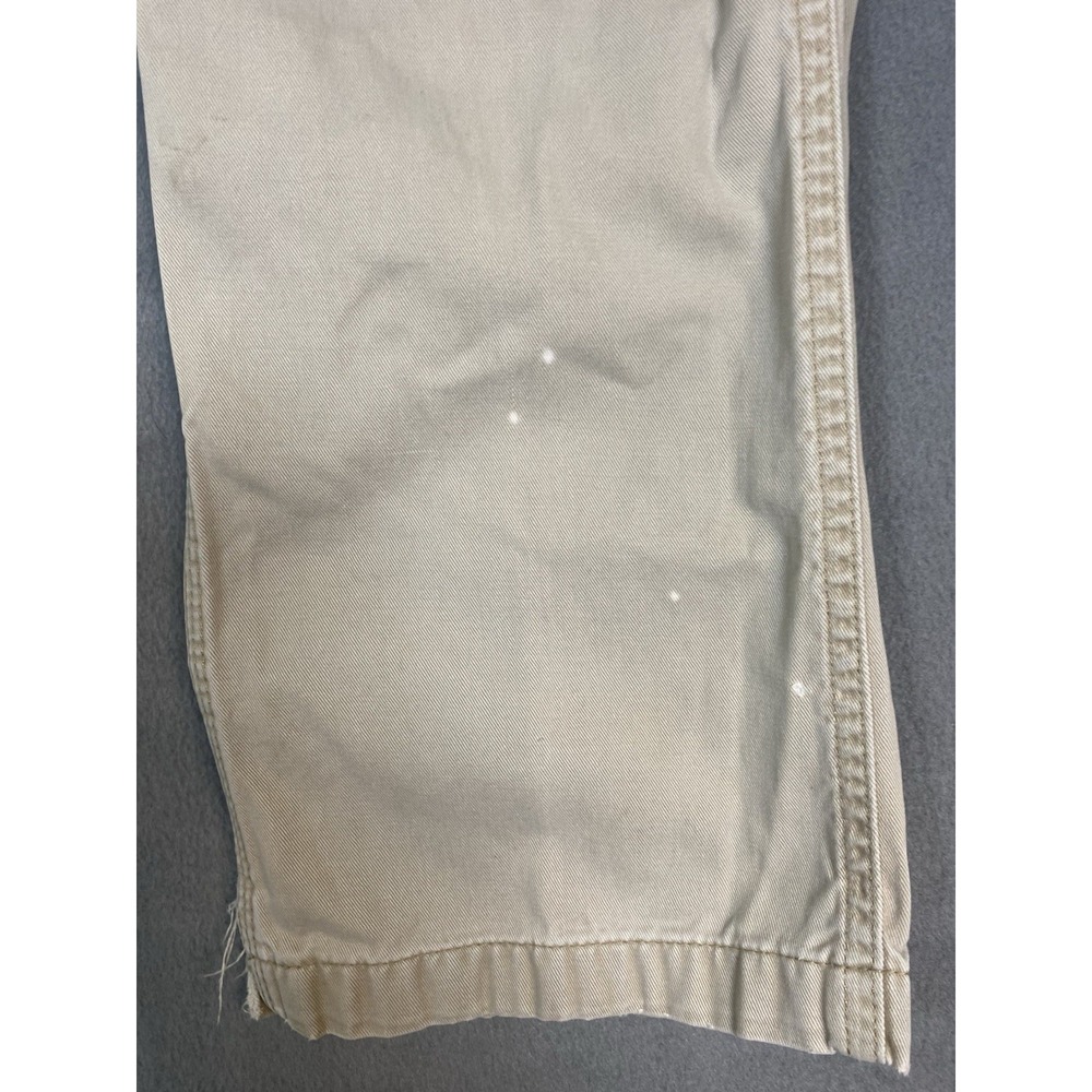 Carhartt Relaxed Fit Thrashed Khaki Pants/ Slacks Beige Measures 28 X 27 - Picture 2 of 16